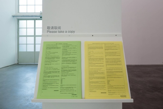 张月薇为展览撰写的《宣言》
