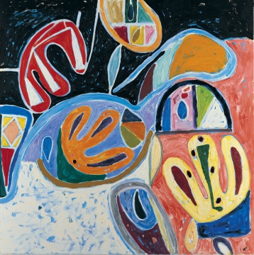 吉莲·艾尔斯 《回归》213 x 213 cm 布面油画 2006
吉莲·艾尔斯 《回归》213 x 213 cm 布面油画 2006