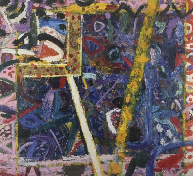 吉莲·艾尔斯《蓝宝石》264.5 x 294.5 cm 布面油画 1987
