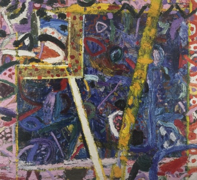 吉莲·艾尔斯《蓝宝石》264.5 x 294.5 cm 布面油画 1987
吉莲·艾尔斯《蓝宝石》264.5 x 294.5 cm 布面油画 1987