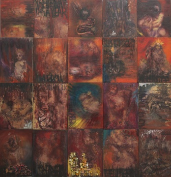 赵银鸥 《我与我系列》 木板油画全拼 60×45cm×20 2018
赵银鸥 《我与我系列》 木板油画全拼 60×45cm×20 2018