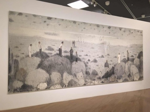 《浮生》 228x548cm 水墨宣纸 2018
《浮生》 228x548cm 水墨宣纸 2018