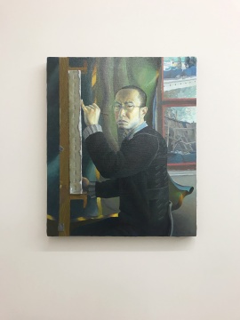 二楼展厅展出的“自画像系列:王一凡”
二楼展厅展出的“自画像系列:王一凡”