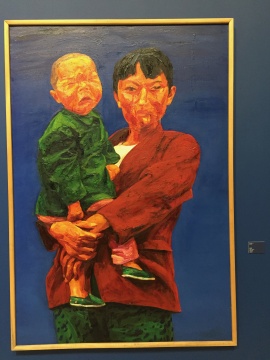  谢东明 《泣之一》 190×130cm  布面油画 1994

