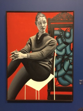 喻红 《红色肖像》 130×97cm 布面油画 1989
