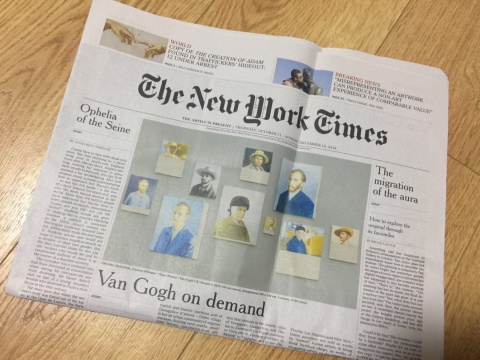 卡特兰的又一个策展亮点，模仿《The New

York Times》的报纸《The New Work Times》，为展览画下完美句号
