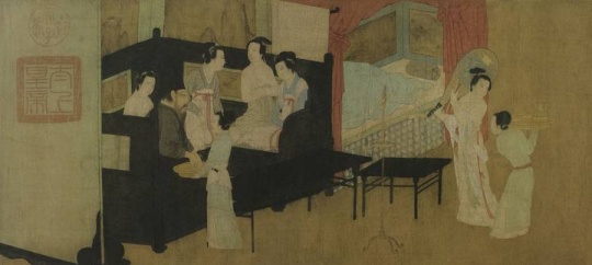 《韩熙载夜宴图》局部
《韩熙载夜宴图》局部
