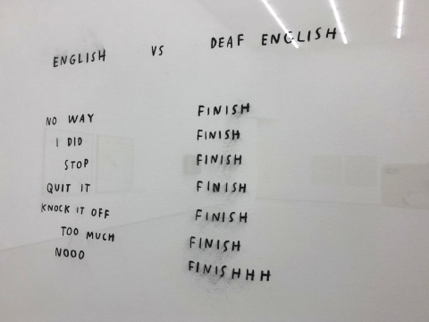 《English vs. Deaf English》局部
《English vs. Deaf English》局部