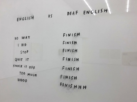 《English vs. Deaf English》局部
