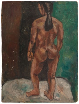 刘炜 《无题》 50 x 38 cm 木板油画 1986
刘炜 《无题》 50 x 38 cm 木板油画 1986