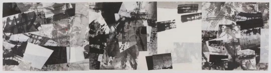《无题-作品6081-88》宣纸、水墨 拼贴 102x407cm 1988
《无题-作品6081-88》宣纸、水墨 拼贴 102x407cm 1988