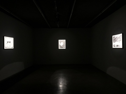 铜版画展览现场
铜版画展览现场