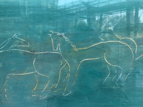 常玉 《草原上的马群》 44×80cm 布面油画 1930年代

估价：3000万-5000万元
