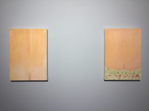 《女人之三&之一》 32.5cm× 23cm 布面油画 2013
