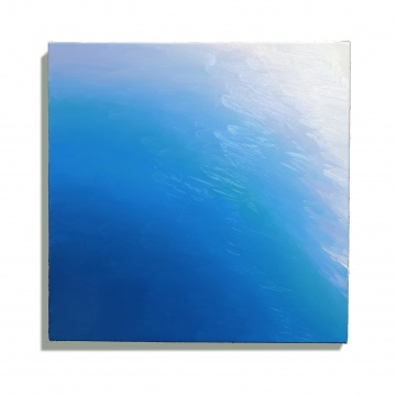许良《蓝海水》布面油画 40×40cm 2018
许良《蓝海水》布面油画 40×40cm 2018