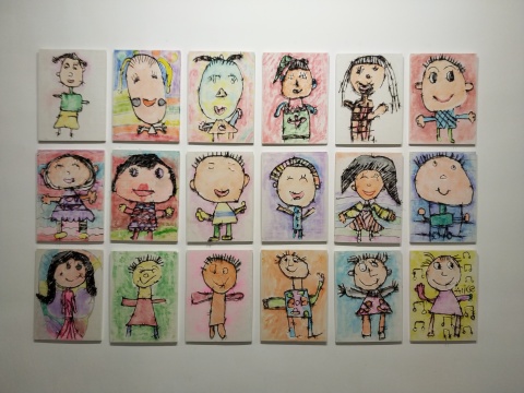 艾松个展“21世纪幼稚园”桥舍画廊展览现场
艾松个展“21世纪幼稚园”桥舍画廊展览现场