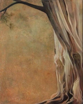 尹朝辉《蔓松》100x80cm 布面蛋彩、油画、丙烯 2017
尹朝辉《蔓松》100x80cm 布面蛋彩、油画、丙烯 2017