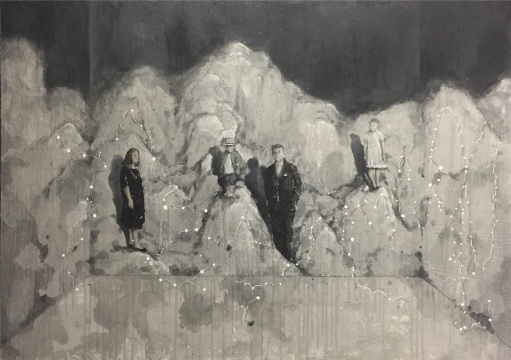 徐弘 《家庭》 118x166cm 综合材料 2016年
徐弘 《家庭》 118x166cm 综合材料 2016年