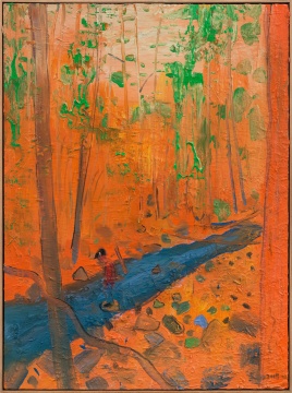 章剑 《小河》 130x97cm 布面油画 2018年
章剑 《小河》 130x97cm 布面油画 2018年