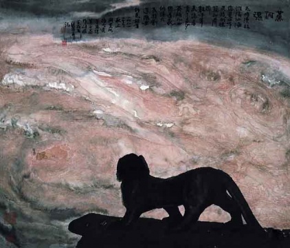 周韶华《黄河魂》80.5×93cm 纸本水墨设色中国画 1981
