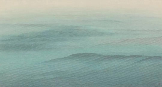 《水面·镜湖》52x97cm 纸本水墨 2018
《水面·镜湖》52x97cm 纸本水墨 2018
