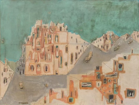 王焕青 《石家庄之二》 80x100cm 布面油彩 1994
王焕青 《石家庄之二》 80x100cm 布面油彩 1994