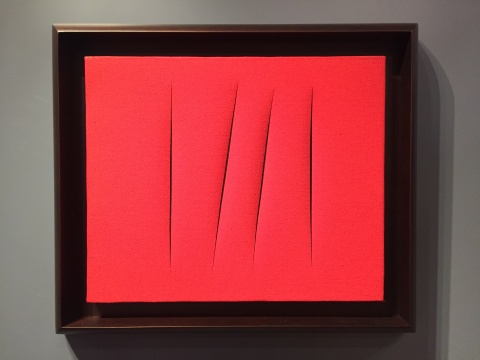 丰塔纳 《空间概念·等待》 48×55cm 水漆画布 荆轲 1965
估价:700万-1000万元
丰塔纳 《空间概念·等待》 48×55cm 水漆画布 荆轲 1965
估价:700万-1000万元