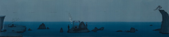 栗玉莹 《失象》 61x280cm 绢本设色2019
栗玉莹 《失象》 61x280cm 绢本设色2019