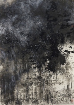管伟邦《乍雨还晴》119x84cm 水墨设色纸本 2019
管伟邦《乍雨还晴》119x84cm 水墨设色纸本 2019