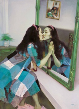 《镜花缘之二》  布面油画 160x120cm 2013
