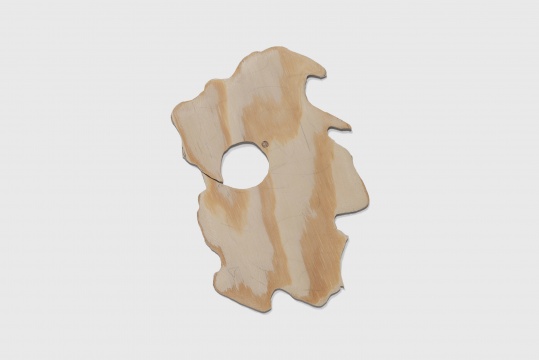 《有色木8》25.4×21.9×0.6cm 杉木胶合板（四分之一英尺厚）, 定缝销钉 2018-19
