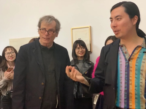 艺术家理查德·塔特尔与策展人王宗孚
艺术家理查德·塔特尔与策展人王宗孚