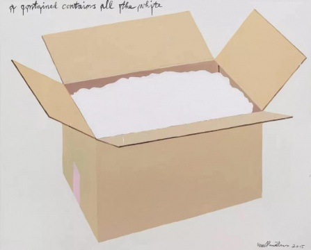 《被容者容一切,白色内容》 200 x 250.5 cm  布面丙烯 2015

