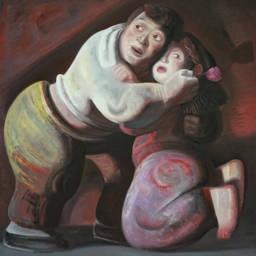 宫立龙《好》100x100cm 布面油画 2007 宫立龙《好》100x100cm 布面油画 2007