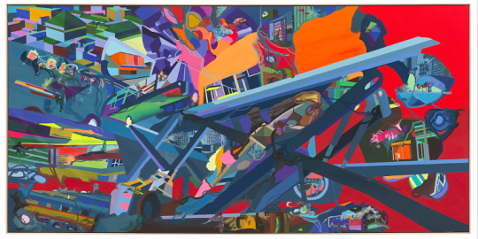 弗兰兹·艾稞曼《货物》540 × 260cm 布面油画 2009