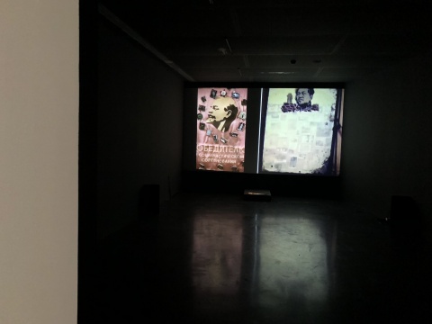 张晓刚的视频短片《玻璃球》；拍摄：梁子涵
