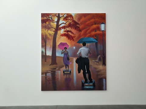 王兴伟《生命的邂逅》布面油画 240x200cm 2018年
王兴伟《生命的邂逅》布面油画 240x200cm 2018年