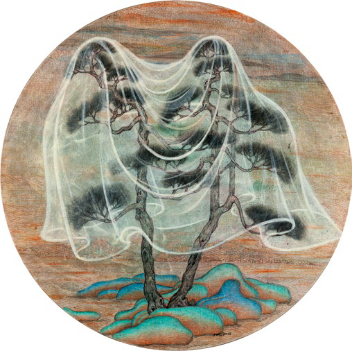 郝建涛 《托体同山No.12》 D.100cm 布面综合材料 2018
郝建涛 《托体同山No.12》 D.100cm 布面综合材料 2018