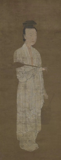 何充 《摹卢媚娘像》北宋
何充 《摹卢媚娘像》北宋