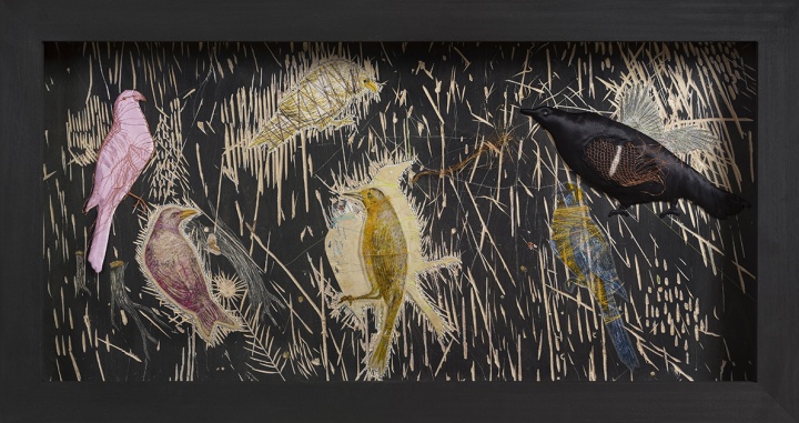 《我全部梦境的第一个梦NO.1》 120×60cm 综合材料 2019
《我全部梦境的第一个梦NO.1》 120×60cm 综合材料 2019