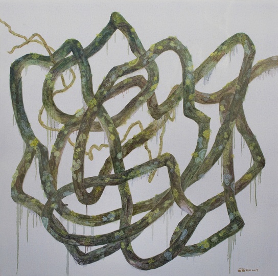 《不至于空无 No.9》 420×210cm布面油画 2019
《不至于空无 No.9》 420×210cm布面油画 2019