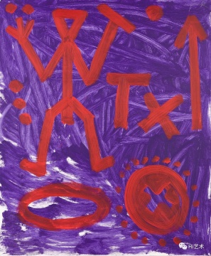 彭克（A. R. Penck）《这一年 '89-Standart》 120 × 100 cm 120 × 100 cm 1991
估价HKD 500,000 – 800,000

