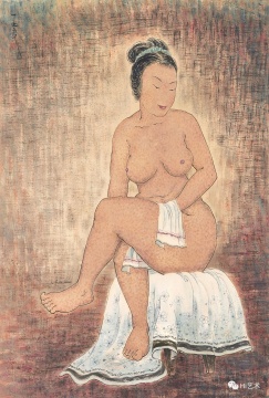 潘玉良 《坐姿裸女》100 × 70cm 彩墨纸本 约1940~1945作
估价: HKD 12,000,000 – 25,000,000

