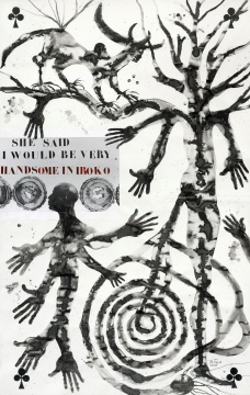 巴泰雷米·托果 Barthélémy Toguo 1967 喀麦隆/法国
《雨落私人花园3 》308.5×202.5 cm  纸上水彩、综合材质 2006 由勒隆画廊与班祖恩提供 
