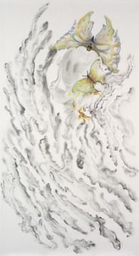 克里斯汀·奥比塔 Christian Lhopital 1953 法国 
《荣耀与荒凉》系列之一  210×114 cm  每幅  纸上石墨粉、彩铅与石膏 2012 由艺术家提供
