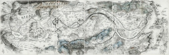 邱志杰 1969 中国
《1989年后的艺术与中国:世界剧场I》240×720 cm 彩色喷绘 2017 由艺术家提供
邱志杰 1969 中国
《1989年后的艺术与中国:世界剧场I》240×720 cm 彩色喷绘 2017 由艺术家提供