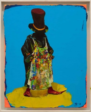 《盛装》63 × 50 cm 布面综合材料 2016
《盛装》63 × 50 cm 布面综合材料 2016