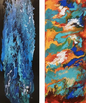 王艺 《梦系列》 80×200cm×2 布面油画 2019
王艺 《梦系列》 80×200cm×2 布面油画 2019