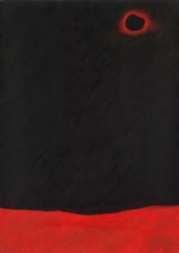 张宝全《黑太阳》 50×70cm 布面油画
张宝全《黑太阳》 50×70cm 布面油画