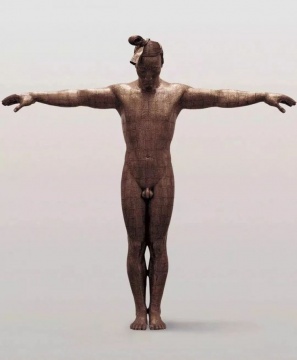 蔡志松 《故国·颂7# 》 191×48×185cm 铜板、铜线、树脂 2005-2006
蔡志松 《故国·颂7# 》 191×48×185cm 铜板、铜线、树脂 2005-2006